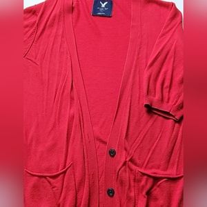 3/$15 American Eagle short sleeve cardigan with pockets